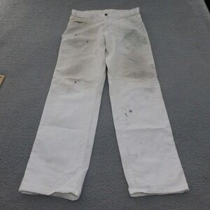 Dickies Painter Pants Mens 34x34 White Distressed Sherwin Williams Splatter